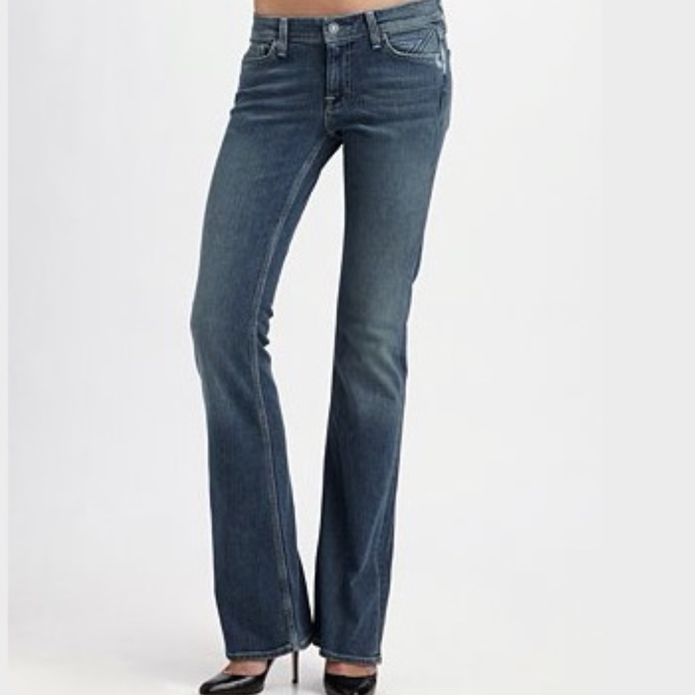 7 For All Mankind Flynt Embroidered-Pocket Bootcut